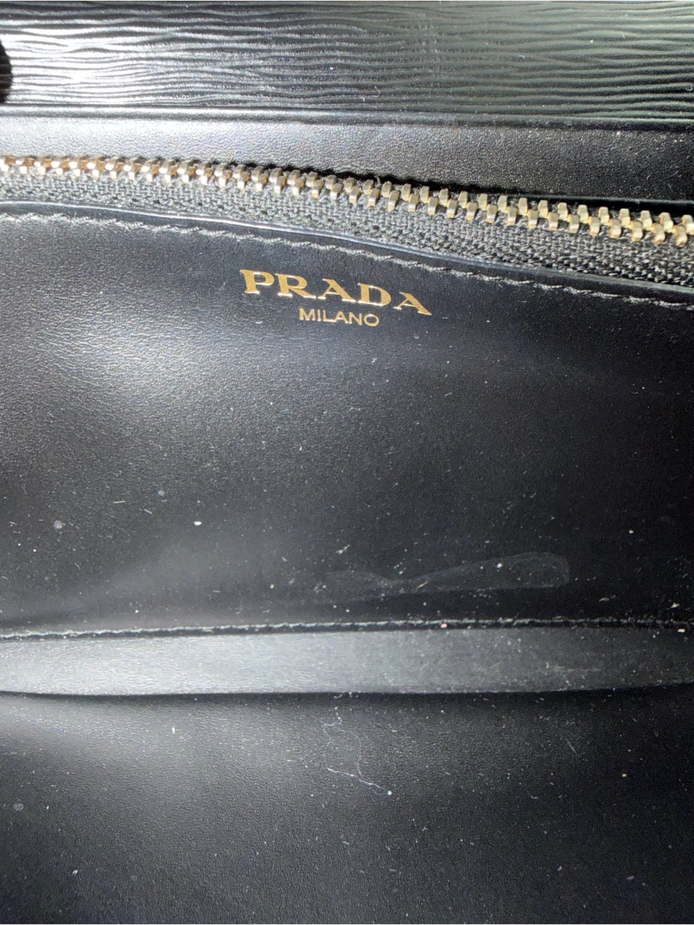 Prada Black Saffiano Leather Continental Wallet with Card ID Holder - Picture 7 of 12